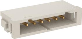 ERNI Electronics-109945 Connector Headers and PCB Receptacles Conn Shrouded Header HDR 6 POS 2mm Solder RA Thru-Hole Tube