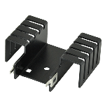 Heat Sink Passive TO-220 Horizontal Thru-Hole Aluminum 1050 Black Anodized