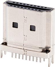 Same Sky (formerly CUI Devices)-HD03-19-P-FR Raccordement audio et vidéo HDMI Plug Connector, 19 Pos, Straight