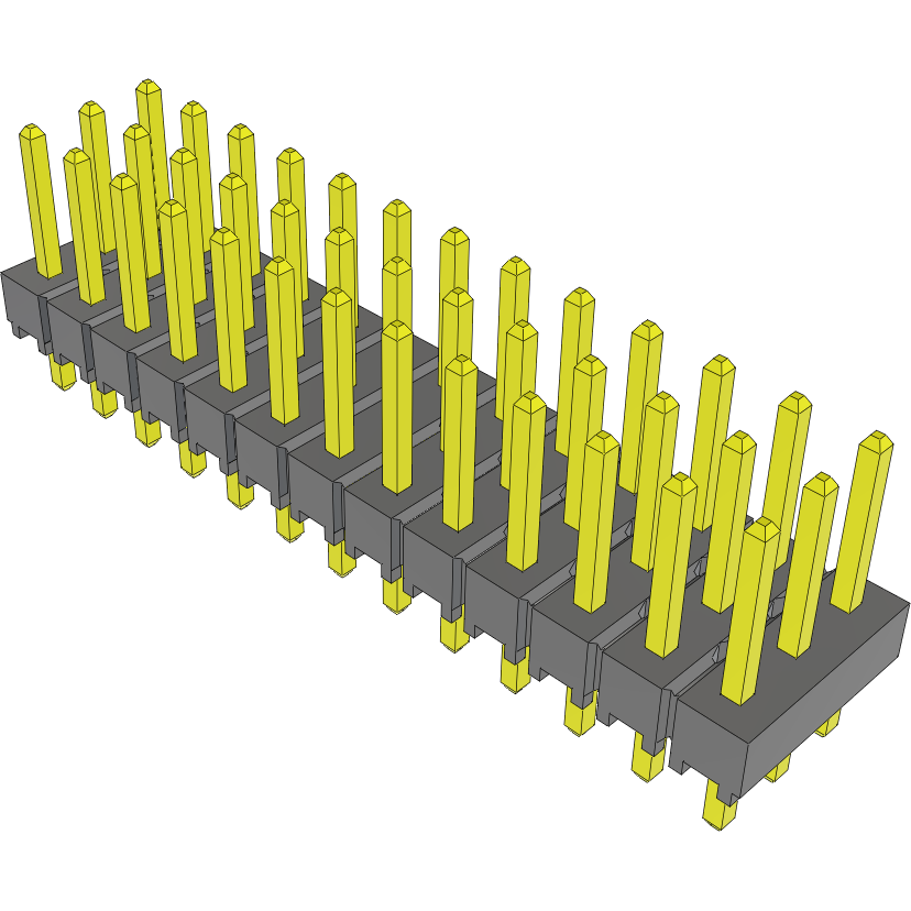Samtec-TSW-113-07-L-T Piastre connettori e prese PCB Conn Unshrouded Header HDR 39 POS 2.54mm Solder ST Top Entry Thru-Hole Bulk