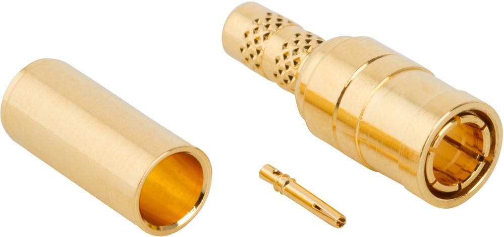 Amphenol RF-142222-75 射频连接器 Conn Mini-SMB 0Hz to 4GHz 75Ohm Crimp ST Cable Mount PL Gold