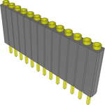 Conn Socket Strip SKT 13 POS 2.54mm Solder ST Top Entry Thru-Hole Bulk