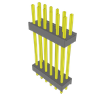 Conn Board Stacker HDR 12 POS 2.54mm Solder ST Top Entry Thru-Hole Bulk