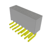 Conn Socket Strip SKT 14 POS 2.54mm Solder RA Side Entry Thru-Hole Bulk