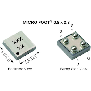 Vishay-SI8817DB-T2-E1 MOSFETs Trans MOSFET P-CH 20V 2.9A 4-Pin Micro Foot T/R