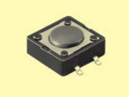 knitter-switch-TSS21R Conmutador táctil Switch Tactile N.O. SPST Round Button Gull Wing 0.05A 12VDC 2.6N SMD T/R
