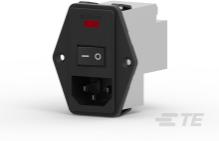TE Connectivity-1-6609929-0 Spannungsversorgungseingangsmodule Power Entry Modules Right Angle Flange Mount