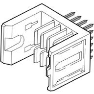 Amphenol Communications Solutions-88960-101LF Connector Backplane Metral® Power Connectors, Backplane Power Connectors, Straight, Solder-to-Board, Wide Body Power Header