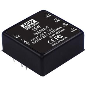 MEAN WELL-TKA30B-C DC to DC Converter and Switching Regulator Module Module DC-DC 2-OUT -15V/15V -0.25A/0.25A 25W 7-Pin Tube