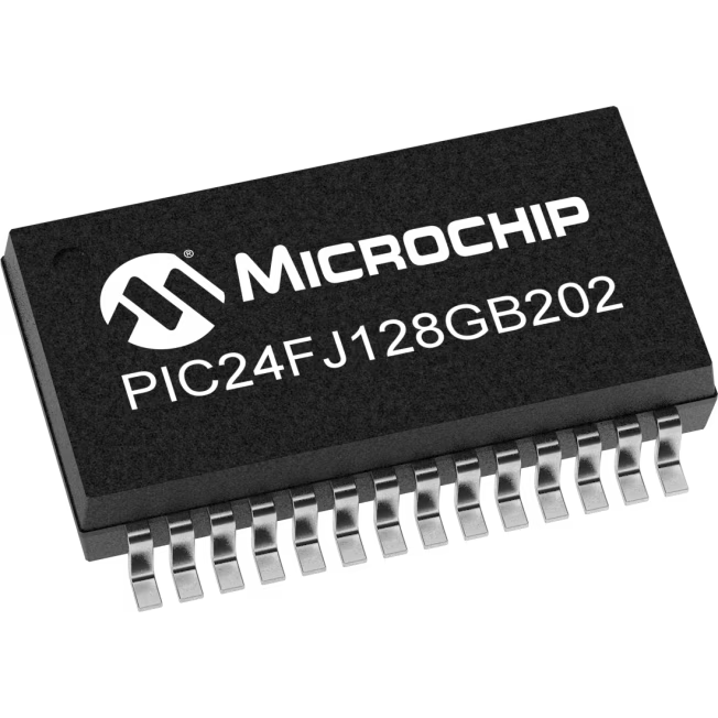 Microchip Technology-PIC24FJ128GB202T-I/SS Secure Microcontrollers and TPM Secure MCU 16bit PIC24 PIC RISC 128KB Flash 3.3V 28-Pin SSOP T/R
