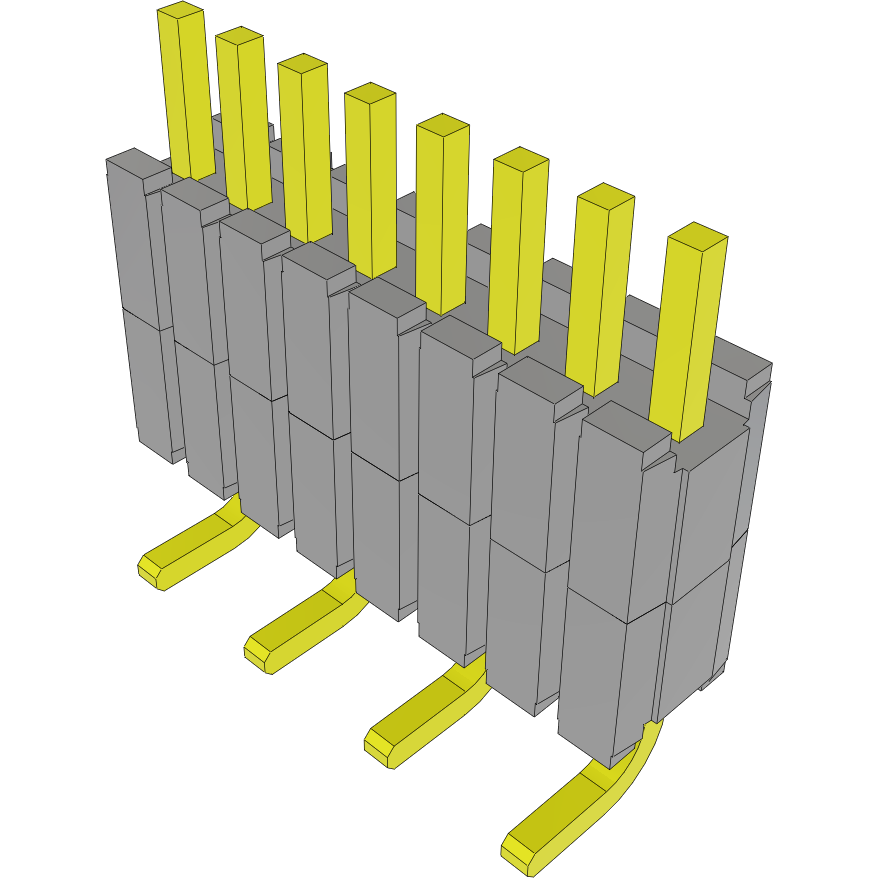 Samtec-HDWM-08-01-T-S-250-SM Steckverbinderleisten und Leiterplattenbuchsen Conn Board Stacker HDR 8 POS 1.27mm Solder ST SMD Tube