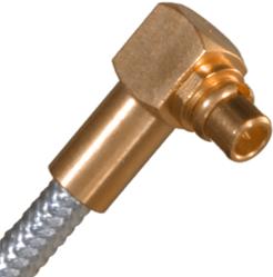 Cinch Connectivity Solutions-135-3402-101 Connector RF Conn MMCX 0Hz to 6GHz 50Ohm Crimp RA Cable Mount PL Gold Over Nickel