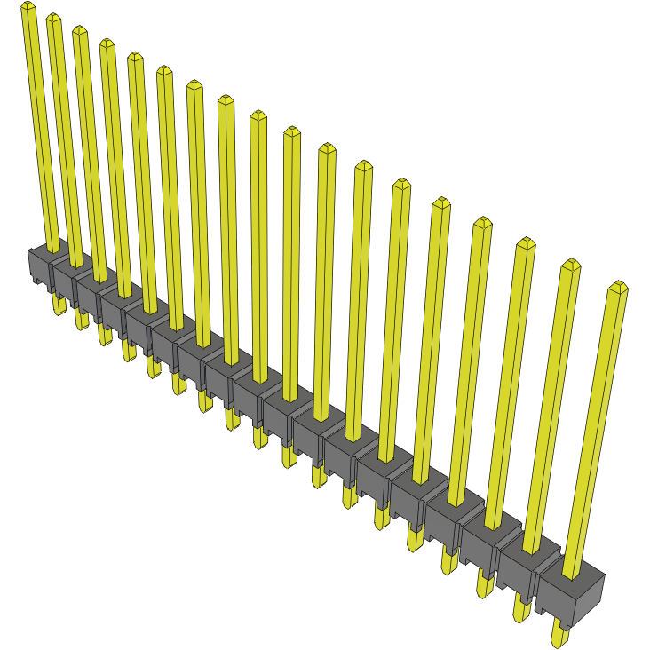 Samtec-TSW-118-18-S-S Steckverbinderleisten und Leiterplattenbuchsen Conn Unshrouded Header HDR 18 POS 2.54mm Solder ST Top Entry Thru-Hole Bulk