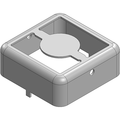Masach Tech-MS135-20F null 13.5 x 13.5 x 5mm Two-piece Drawn-Seamless RF Shield/EMI Shield FRAME (CRS)