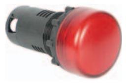 Omron-M22R-EA-24A Indicadores de conmutador Switch Indicators 24VAC/24VDC 20mA LED Round Solder Lug Panel Mount with Threads