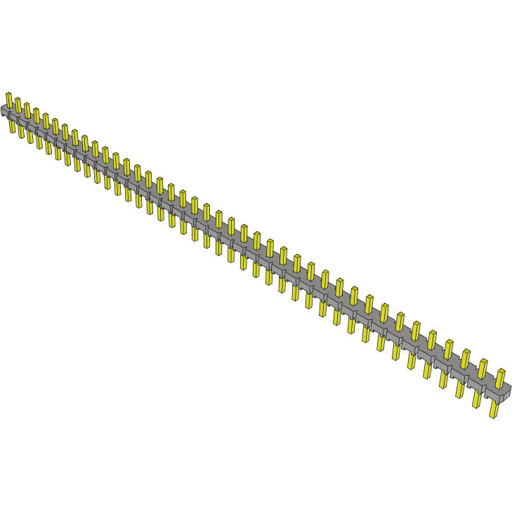 Samtec-SLW-140-01-F-S Connector Headers and PCB Receptacles Conn Socket Strip SKT 40 POS 2.54mm Solder ST Top Entry Thru-Hole Bulk