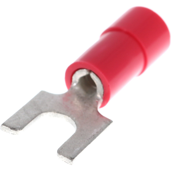 Molex-191310038 Connector Terminals Block Spade Tongue Terminal 18-22AWG Copper Red 19.9mm Electro Tin InsulKrimp™ Bag