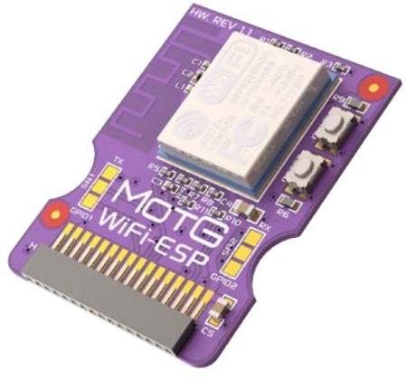 4D Systems-MOTG-WIFI LAN inalámbrica 802.11 Wifi module for MOTG Slot add-on board features ESP8266 Wi-Fi SoC, IoT application