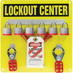 Lockout Tagout, 6, Padlock Aluminum Board Kit