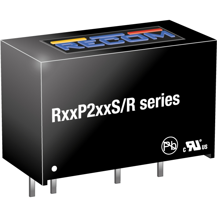RECOM Power GmbH-R12P212S/P/R6.4 DC to DC Converter and Switching Regulator Module Module DC-DC 12VIN 1-OUT 12V 0.167A 2W 4-Pin SIP Tube