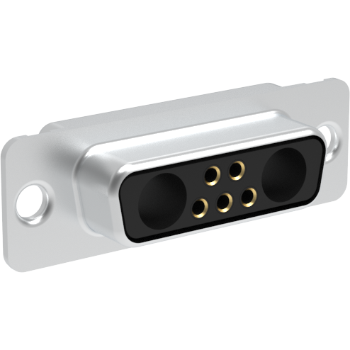 Amphenol Communications Solutions-L77TWA7W2S Steckverbinder, D-Sub Conn D-Sub F 2Power/5Signal POS 1.38mm Solder Cup ST Panel Mount 7 Terminal 1 Port Bag