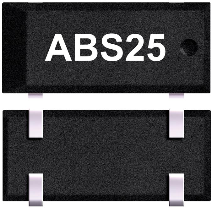 Abracon-ABS25-32.768KHZ-T Quarze Crystal 0.032768MHz ±20ppm (Tol) 12.5pF FUND 50000Ohm 4-Pin SMD T/R