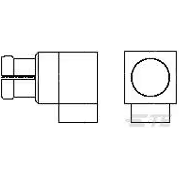 TE Connectivity-1757643-1 RF-Steckverbinder Conn SMPM 0Hz to 40GHz 50Ohm Solder RA Cable Mount RCP Gold Package