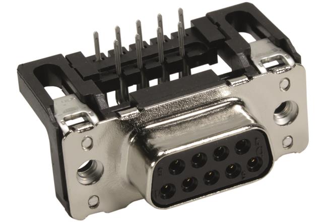 HARTING-09661126601 Raccordement D ultra-miniaturisé Conn D-Sub F 9 POS 1.37mm Solder RA Thru-Hole 9 Terminal 1 Port