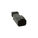 Conn Rectangular PIN 2 POS Crimp ST Cable Mount