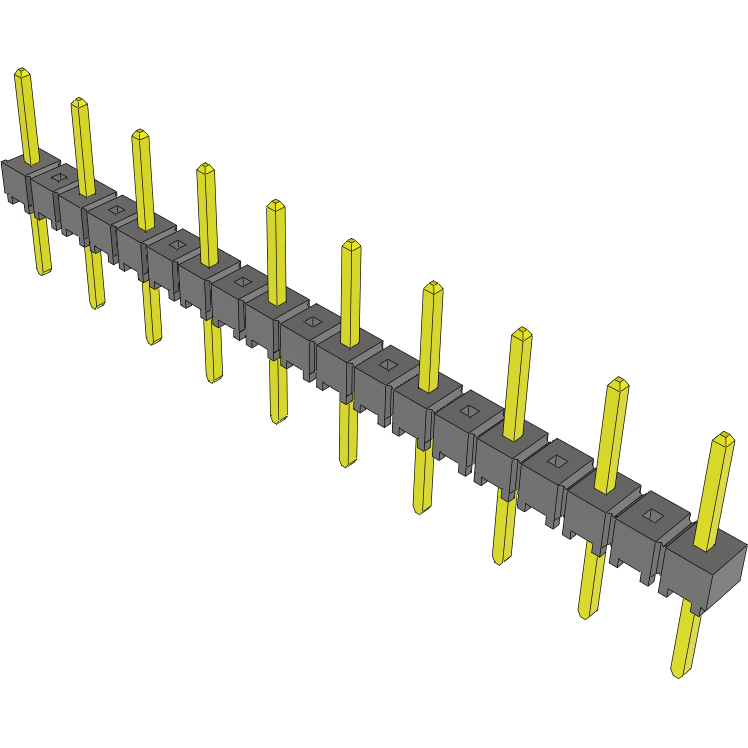 Samtec-TSW-210-08-S-S Steckverbinderleisten und Leiterplattenbuchsen Conn Unshrouded Header HDR 10 POS 5.08mm Solder ST Top Entry Thru-Hole Bulk