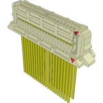 Cable Assembly Discrete Wire 0.609m 32AWG Socket Strip to Socket Strip 40 to 40 POS SKT-SKT Crimp-Crimp TIGER EYE™ Board