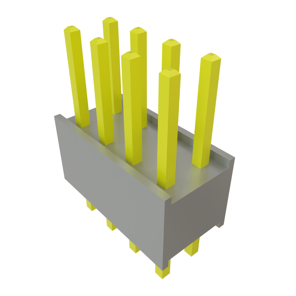 Samtec-DW-04-08-G-D-200 Steckverbinderleisten und Leiterplattenbuchsen Conn Board Stacker HDR 8 POS 2.54mm Solder ST Top Entry Thru-Hole Bulk
