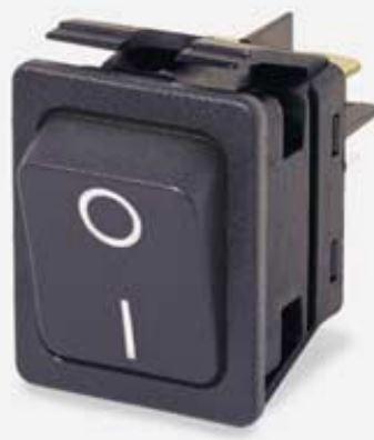 Bulgin Components PLC-C6050ALAAC Wippschalter Switch Rocker ON OFF DPST Quick Connect Flat Rocker 20A 400VAC 28VDC 1118.55VA Bulk