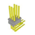 Conn Unshrouded Header HDR 6 POS 1.27mm Solder RA Side Entry Thru-Hole Bulk