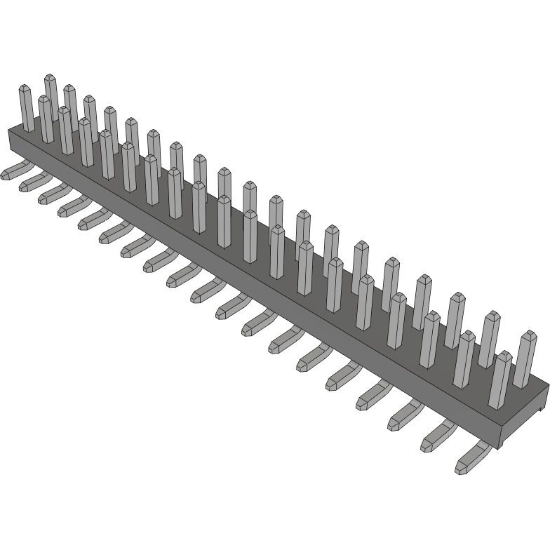 Samtec-TMM-119-01-T-D-SM Embases de raccordement et réceptacles PCB Conn Unshrouded Header HDR 38 POS 2mm Solder ST Top Entry SMD Tube