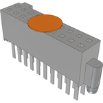 Conn Socket Strip SKT 20 POS 1.27mm Solder ST Top Entry Thru-Hole TIGER EYE™ Tube