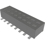 Conn Socket Strip SKT 16 POS 1.27mm Solder ST Bottom Entry SMD TIGER CLAW™ Tube