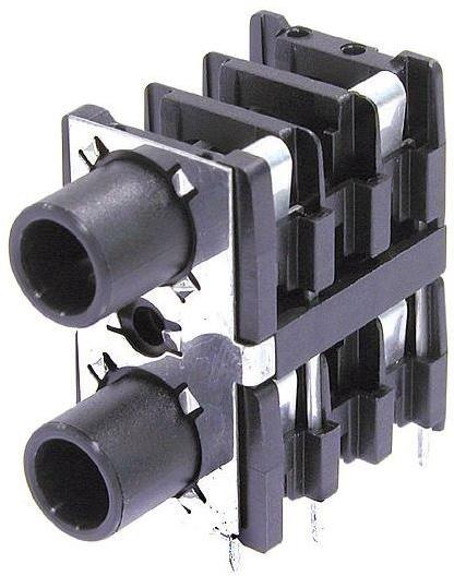 Neutrik Group-NSJ8HC Conector de audio y video Conn Mono Jack F 2/2 POS Solder RA Thru-Hole 9 Terminal 2 Port