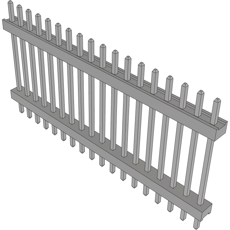 Samtec-TW-18-07-T-S-530-110 Steckverbinderleisten und Leiterplattenbuchsen Conn Board Stacker HDR 18 POS 2mm Solder ST Top Entry Thru-Hole Bulk