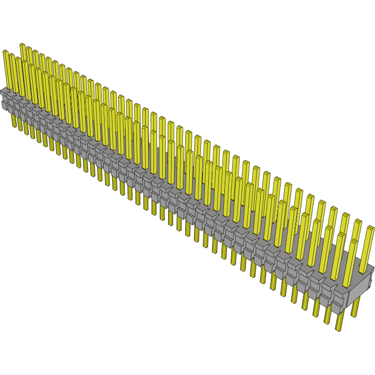 Samtec-TMS-140-52-G-D Steckverbinderleisten und Leiterplattenbuchsen Conn Unshrouded Header HDR 80 POS 1.27mm Solder ST Top Entry Thru-Hole Tube