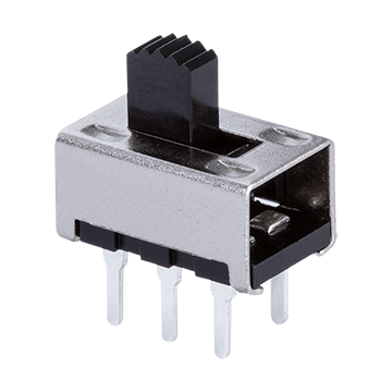 Same Sky (formerly CUI Devices)-SLW-1678105-6A-N-D Interruttore a slitta Switch Slide ON ON DPDT Raised Slide 1A 12VDC 10000Cycles PC Pins Thru-Hole