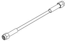 Molex-89762-1540 Assemblage de câble coaxial 2.92mm Straight Plug-to-2.92mm Straight Plug, 086SC-2401 Cable, Length 152.4mm, 50 Ohms