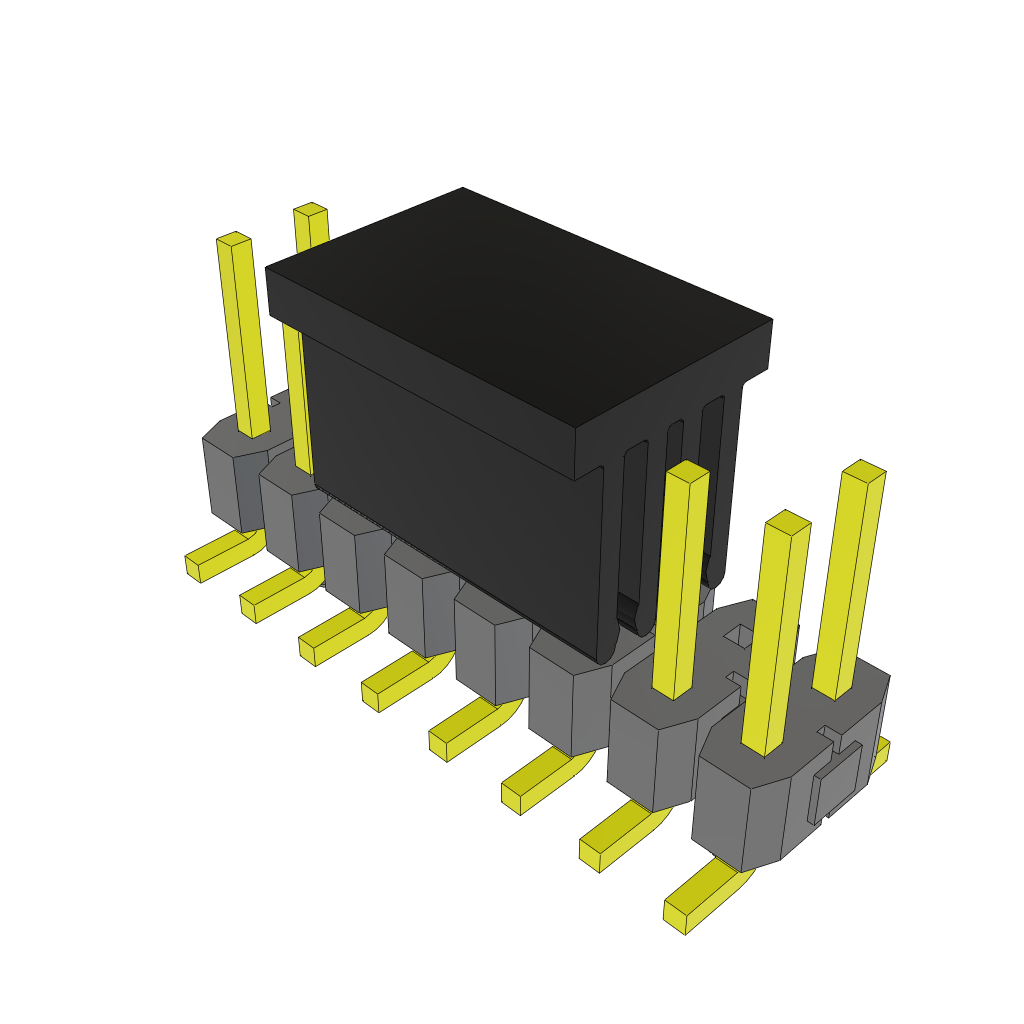 Samtec-TSM-108-01-L-DV-A-014-P-TR Cabezales del conector y receptáculos PCB Conn Unshrouded Header HDR 16 POS 2.54mm Solder ST Top Entry SMD T/R