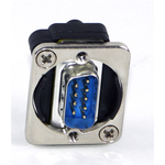 Conn D-Sub PIN/PIN 9/9 POS ST Panel Mount 1/1 Port Bag