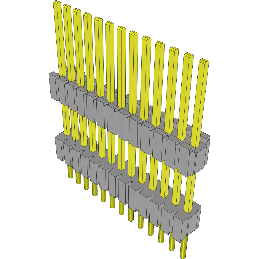 Samtec-DWM-13-59-G-S-380 Steckverbinderleisten und Leiterplattenbuchsen Conn Board Stacker HDR 13 POS 1.27mm Solder ST Thru-Hole Tube