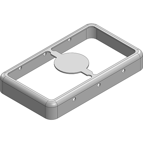 Masach Tech-MS308-10F-NS null 30.8 x 17.8 x 4.4mm Two-piece Drawn-Seamless RF Shield/EMI Shield FRAME (Nickel-Silver)