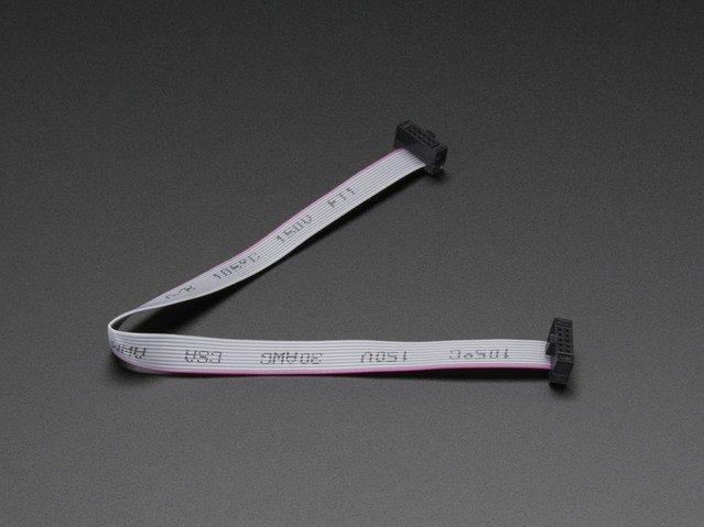 Adafruit Industries-1675 Flachband Kabelbaugruppen Cable Assembly 0.15m 0.64mm 10 to 10 POS IDC Connector to IDC Connector SKT-SKT