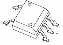 Toshiba-TLP3083F(TP4,F Optoisolateur de sortie SCR et triac Optocoupler Triac AC-OUT 1-CH 800V 5-Pin PDIP SMD T/R