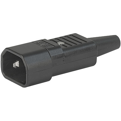 SCHURTER-4732 Connector Power Conn Power PL 3 POS Screw ST Cable Mount 3 Terminal 1 Port Box