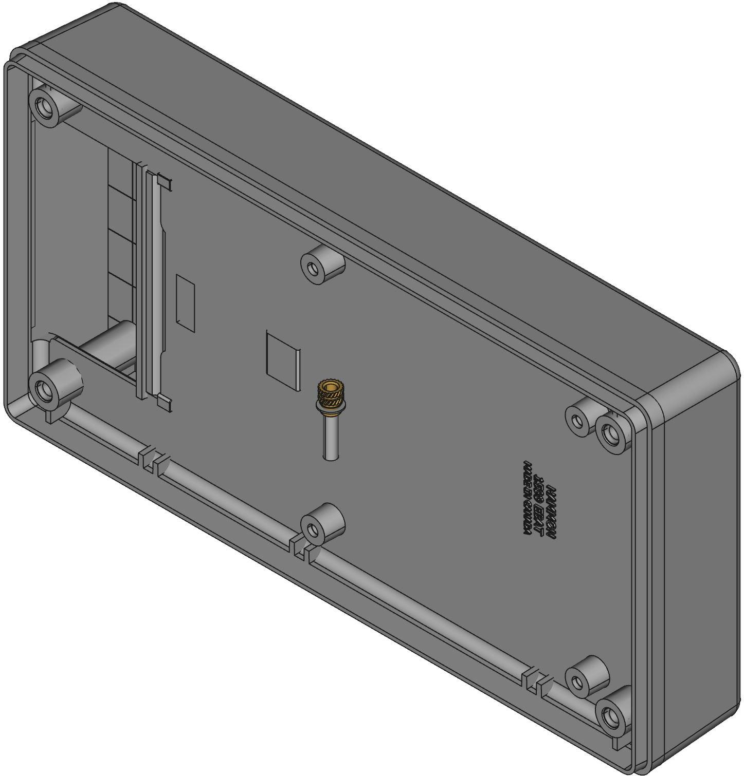 Hammond Manufacturing-1599EBKBAT Black Acrylonitrile Butadiene Styrene Wall Mount Hand Held Enclosure